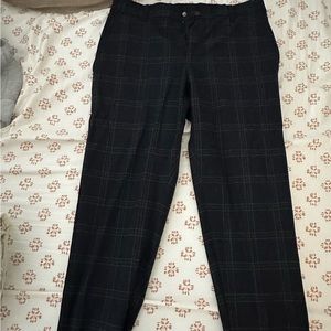 Zara blue plaid dress pants